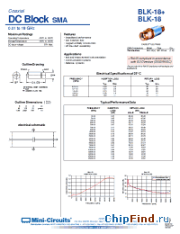 Datasheet BLK-18+ manufacturer Mini-Circuits